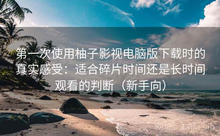 第一次使用柚子影视电脑版下载时的真实感受：适合碎片时间还是长时间观看的判断（新手向）