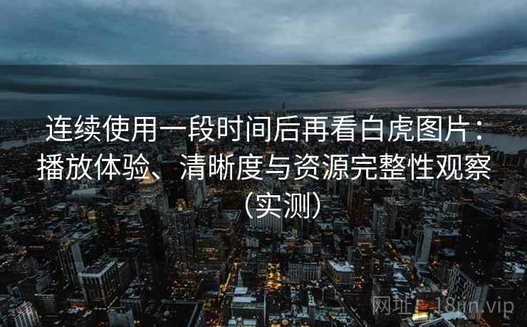 连续使用一段时间后再看白虎图片：播放体验、清晰度与资源完整性观察（实测）